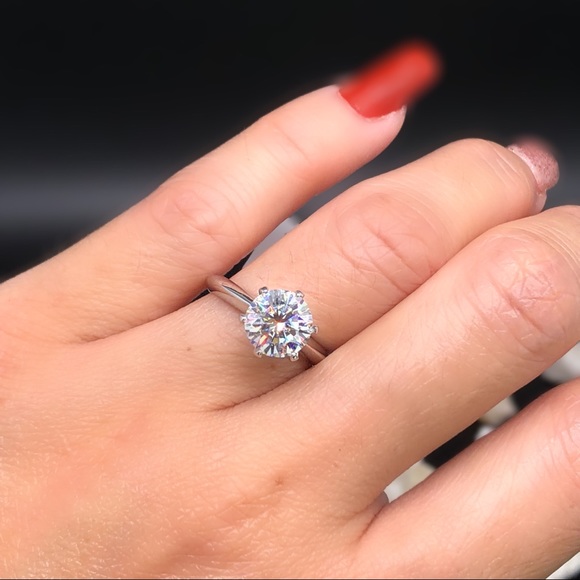 Moissanite Diamond rings set with Certificate - Picture 13 of 17